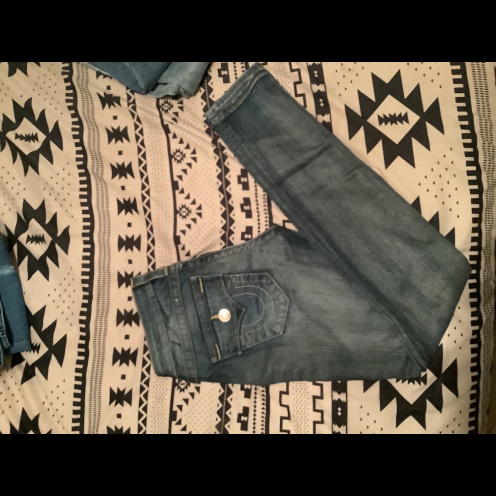 Mid Rise Medium Blue TrueReligion Jeans